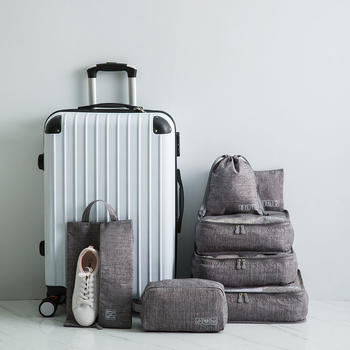 Polyester Storage Bag  7pcs Clothes Luggage Packing Organizer Bag