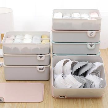 Underwear Storage Box Home Clothes Drawer Organizer With Cover For Socks Bra Toys